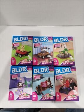 BLDR Adopt Me Series 1 Building Block Sets With Virtual Codes🎈COMPLETE SET OF 6
